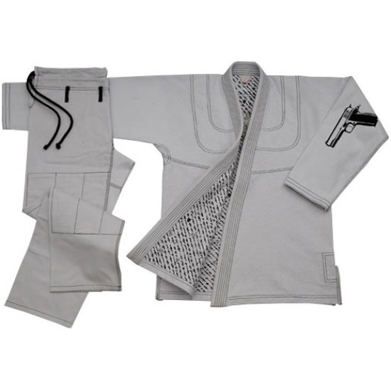 Contrast Stitching Jiujitsu Gi / Inside Printing